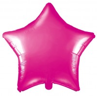 Vorschau: Pinker Sternballon Schimmerchen 48cm