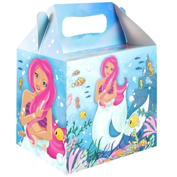 Mermaid party gift box 14cm