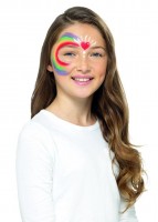 Oversigt: Rainbow make-up sæt 6 farver