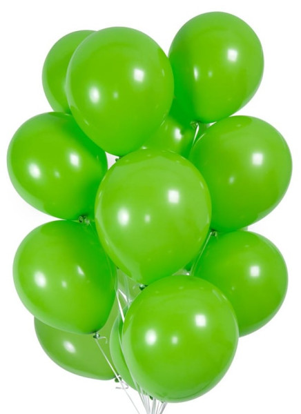 30 ballonger i grönt 23cm