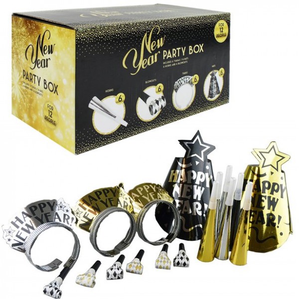 New Year Silvester Partybox 24-teilig