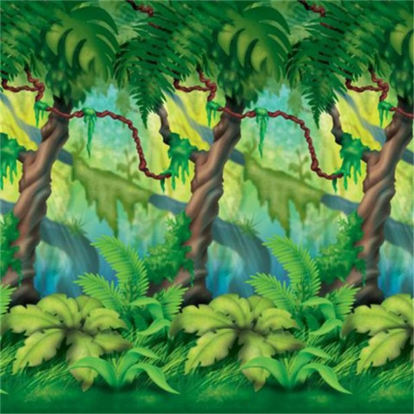 Toile de fond murale forêt tropicale 1,2 x 9,1 m