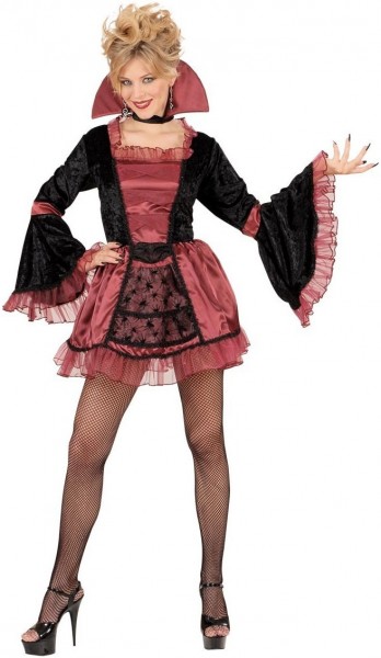 Halloween Kostüm Sexy Gothic Schwarz Rot