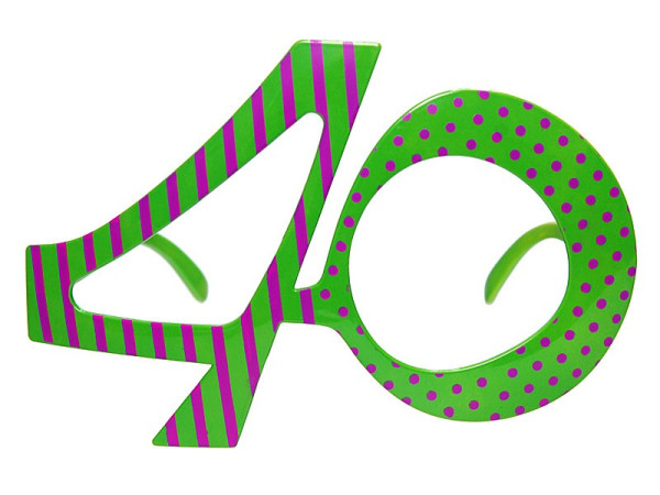 Skøre briller til 40-års fødselsdagsfest 2