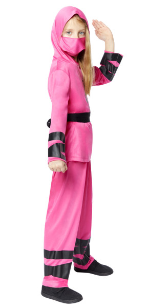 Ninja Girl Mädchenkostüm in Pink 3