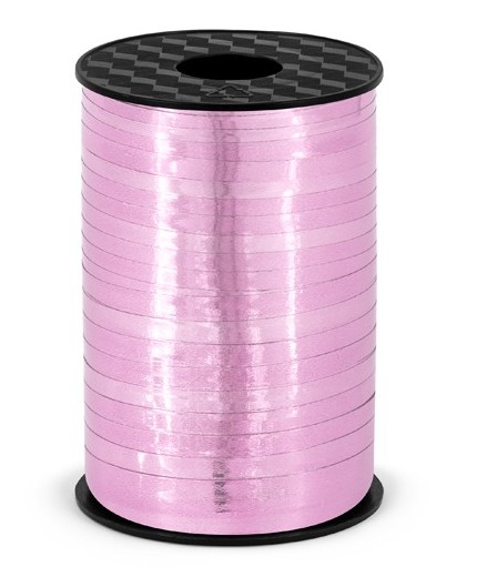 Pink Ribbon Metal 225m ribbon Hong Kong metallic pink | Party365.com