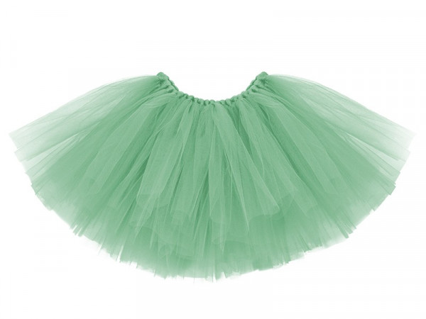 Tutu in mint with light green bow, waist circumference 95cm