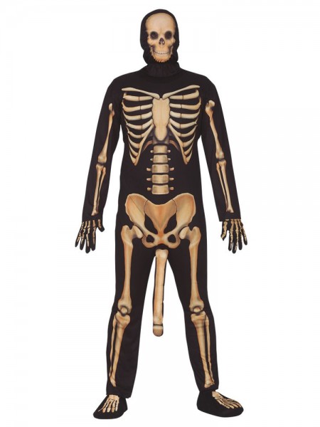 Costume da scheletro da uomo Big Bone