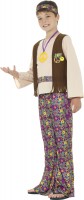 Vista previa: Disfraz de hippie de amor y paz para niño