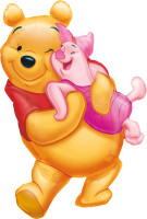 Globo de lámina de Winnie the Pooh y Piglet