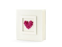 Anteprima: Libro degli ospiti Rose-Heart 20,5 cm con crema da 22 pagine