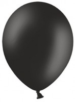 Vorschau: 10 Partystar Luftballons schwarz 30cm