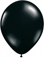 10 balloner Klassisk sort 30cm