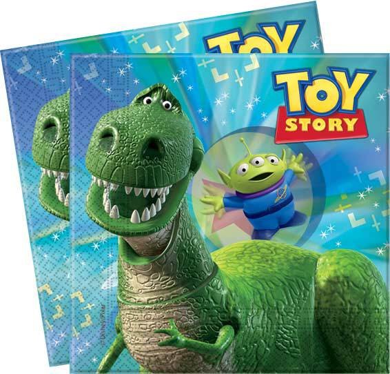 20 servilletas de papel Toy Story Partysaurus 33x33cm