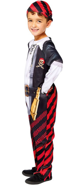 Genbrugt pirat dreng kostume 3