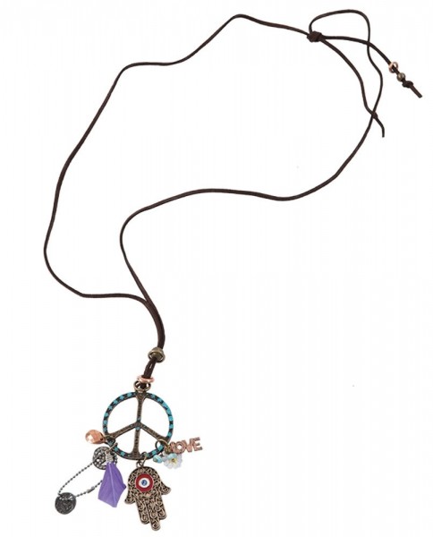 Peace & Hippie Love Necklace