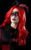 Vorschau: Creepy Jester Make-Up Set Mit Wimpern