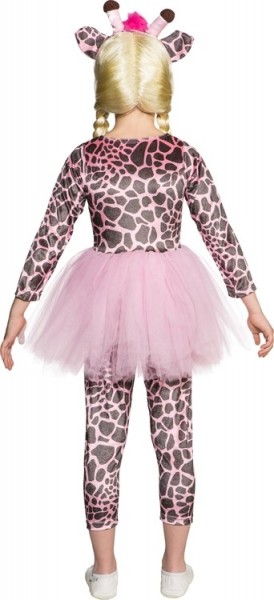 Disfraz de jirafa con falda rosa 3