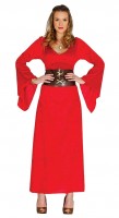 Anteprima: Costume da sacerdotessa rosso per donna