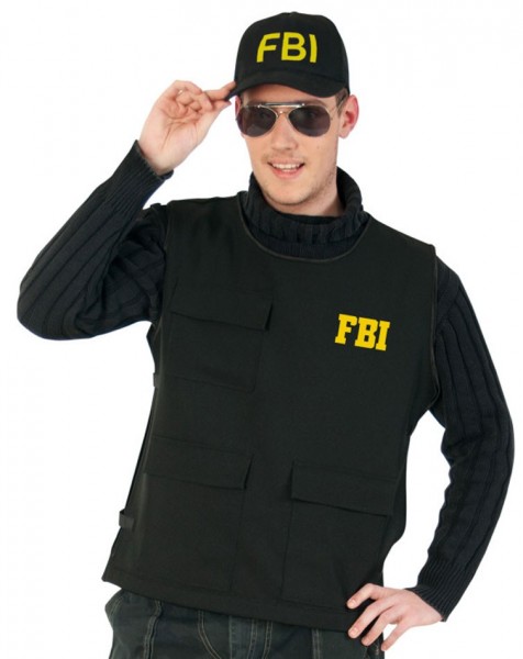 Chaleco negro de investigador secreto del FBI 3