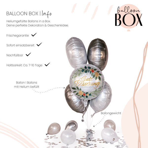 Heliumballon in der Box Bleib Gesund 3