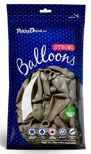 100 Partystar metallic Ballons karamell 27cm 2