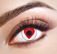 Preview: Red Heart Eyes Annual Contact Lenses