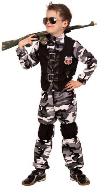Soldat militær kostume til drenge