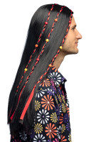 Hippie lover wig black