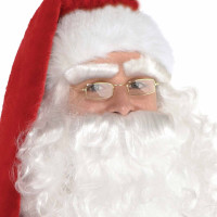 Vista previa: Gafas de Papá Noel doradas