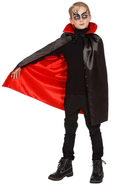 Vampier cape met kraag voor kinderen