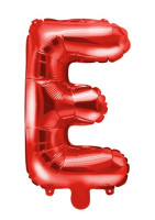 Vorschau: Roter E Buchstabenballon 35cm
