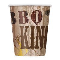 Preview: 8 Master Barbecue paper cups 266ml