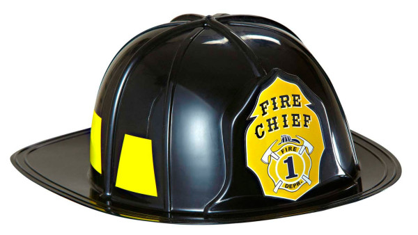 Fire chief black fire helmet