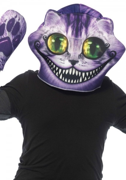 Masque de chats du Cheshire violet