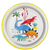 8 Dinoworld party plates 23cm