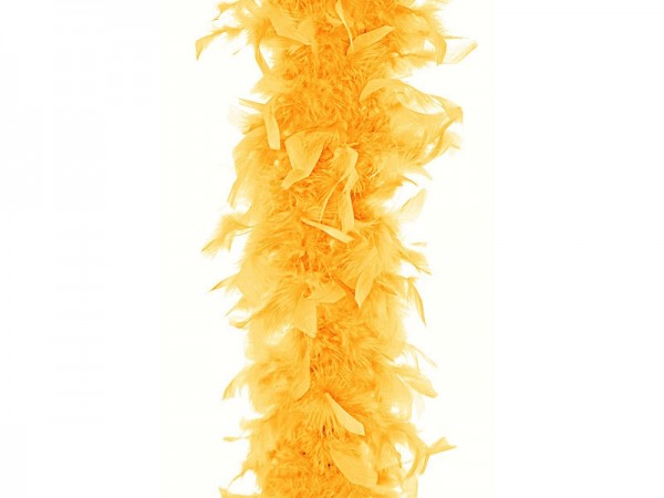 Boa plume jaune Lina 180cm
