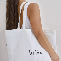 Hvid Bride mulepose 55 x 71 cm