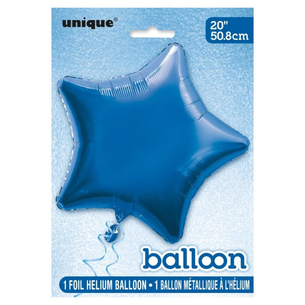 Folieballong Rising Star blå