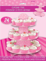 Vorschau: Zuckersüßer rosa Cupcake Ständer