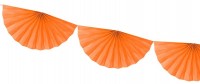 Widok: Girlanda z rozetami Daphne pomarańczowa 3m x 30cm