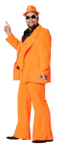 Kostium imprezowy z lat 70. pomarańczowy 2