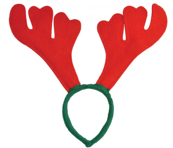 Reindeer headband red