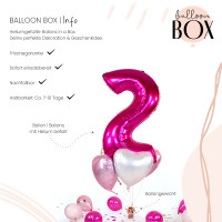 Vorschau: Ballongruß in der Box 5er Set Pink 2