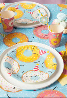 Preview: Happy Donut paper tablecloth 1.8m