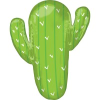 Palloncino foil Cactus Fiesta caldo 63 x 78 cm