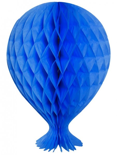 Honingraat bal blauwe ballon 37cm