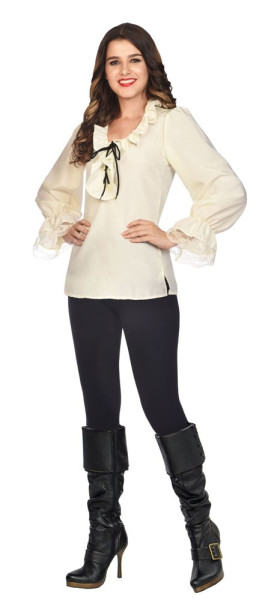 Blusa clásica disfraz de pirata para mujer
