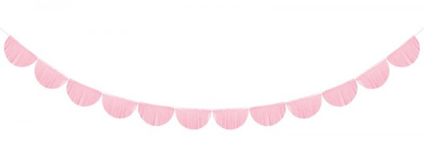 Fringe garland Alessia light pink 3m x 20cm