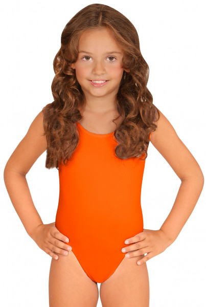 Sleeveless children's body orange
